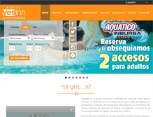 Tablet Screenshot of hotelyesinn.com